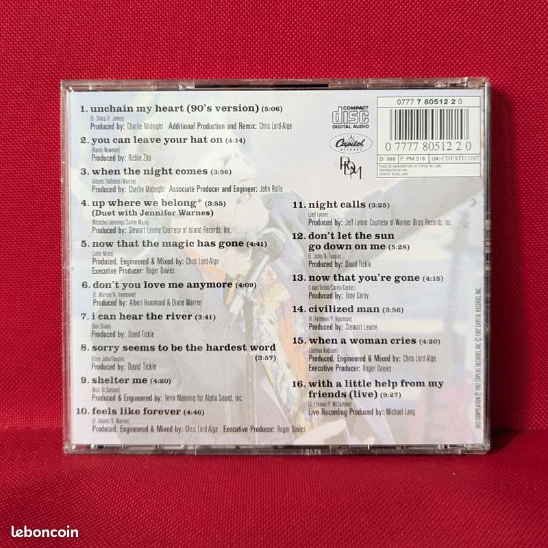 Joe Cocker - Best of (1992) (Album) (image 2)