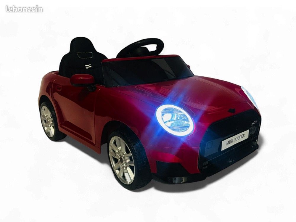 Mini Cooper S 12V rouge métallisé, voiture électrique pour enfants (image 3)