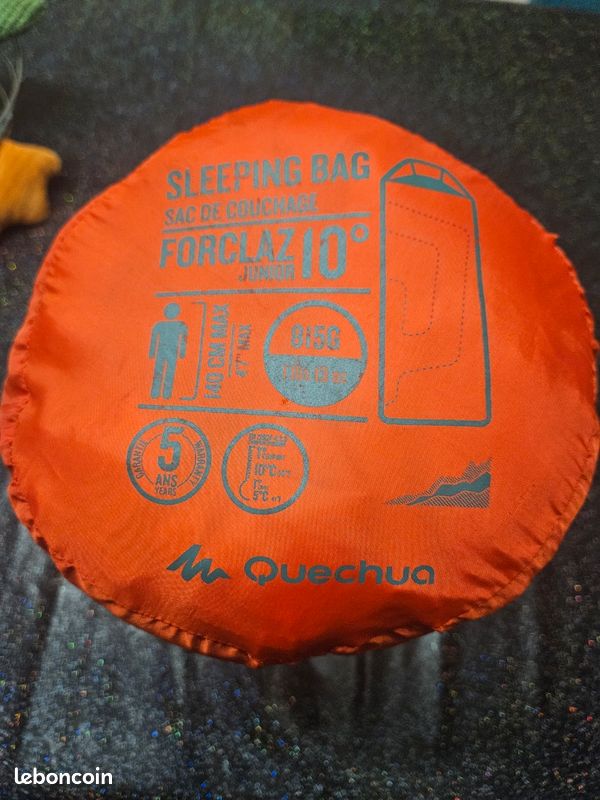 Sac de couchage enfant Forclaz 140cm Sport Plein air