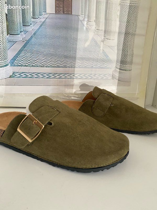 Mules sabots kaki (image 2)