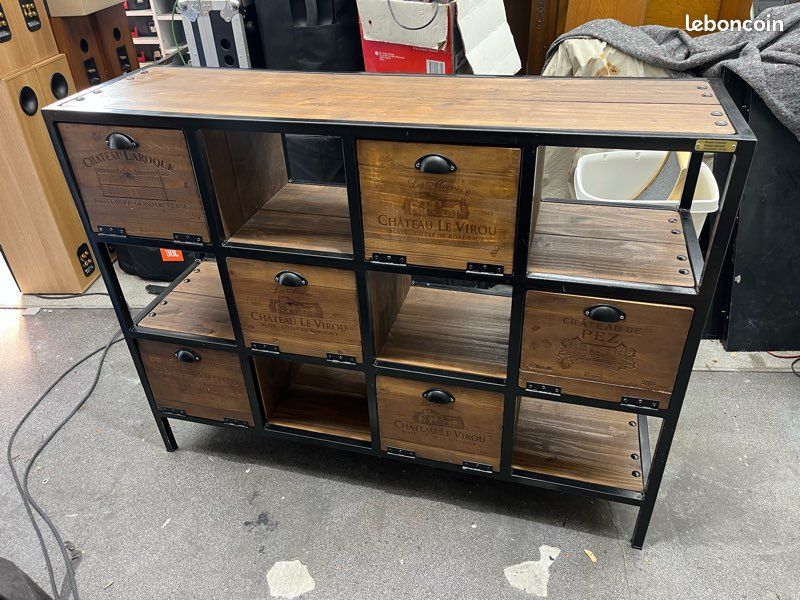 Meuble industriel bois acier (image 3)