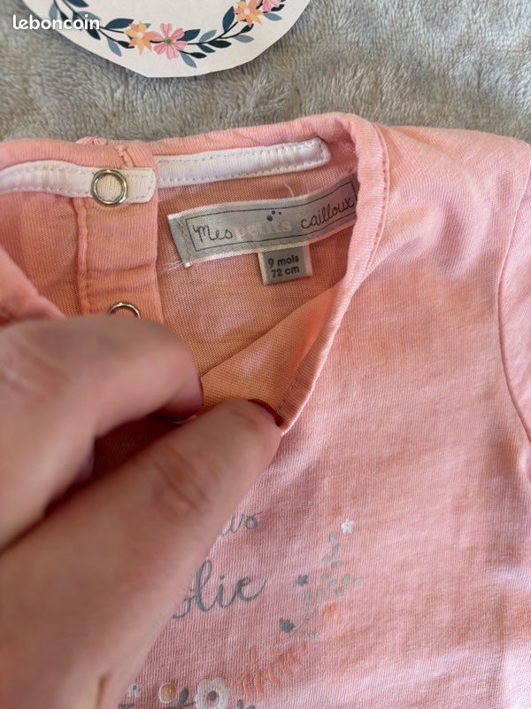 Lot 4 t-shirts fille - 9 mois (image 11)