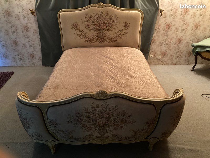 Lit style Louis XV d’occasion (image 3)