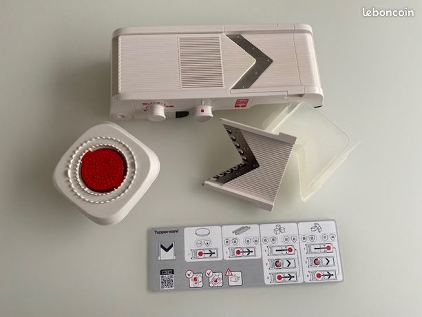 Mandoline Tupperware – Blanc – Très Bon état – Moitié Prix
