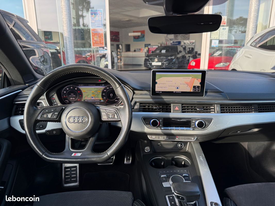 AUDI A5 Cabriolet II 40 TFSI S Tronic 7 S Line 190ch 2018 - 2ème MAIN - ENTRETIEN COMPLET - ORIGINE FRANCE (image 4)