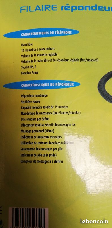 Téléphone filaire répondeur (image 3)