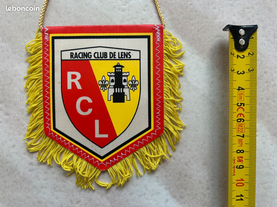 RCL RACING De Lens Fanion Club Foot Football Pennant Wimpel
