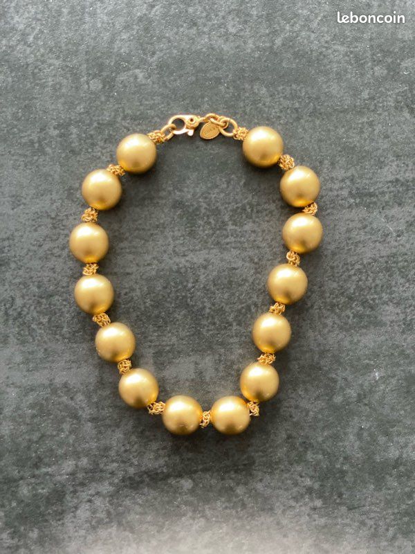 Bracelet Vintage Doré MONET - Très Bon état - Occasion