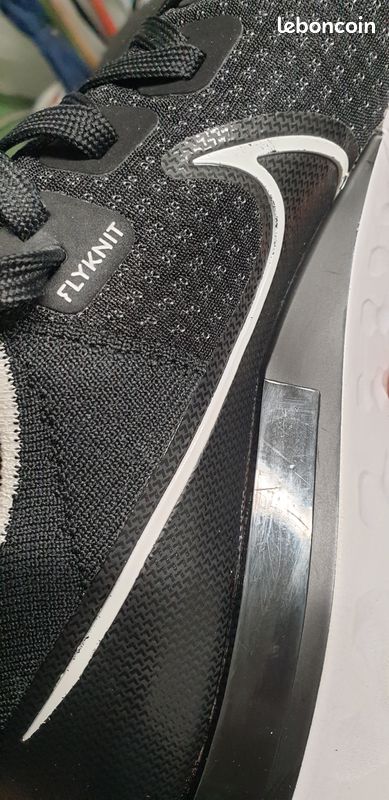 Nike React Flyknit noir/blanc – Pointure 43 (image 6)