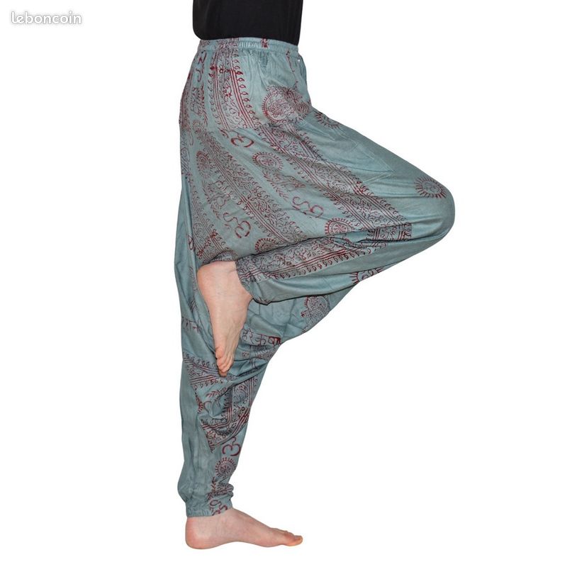 Sarouel Inde aux Motifs Ethniques – Homme Femme – Taille Unique