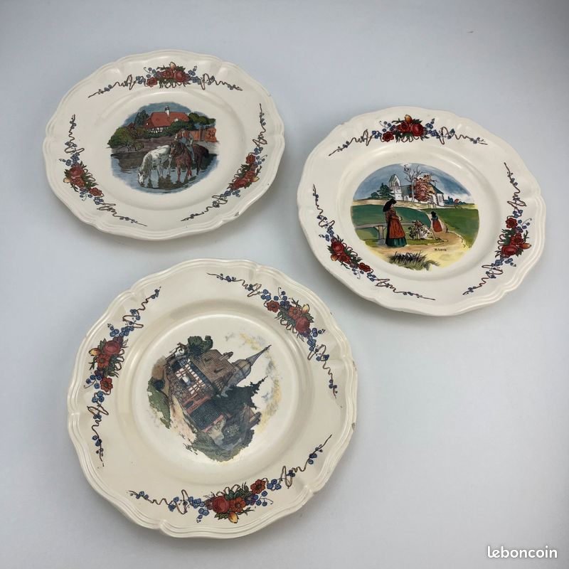 Service Sarreguemines Obernai – Faïence Alsace – Lot complet 14 pièces – Superbe état (image 10)
