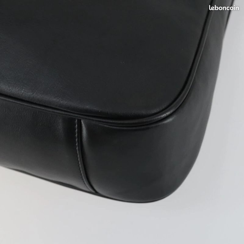 Sac à bandoulière GUCCI Bamboo en cuir Noir/Doré FM91 (image 18)