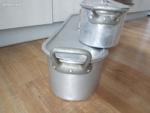 Poissonnière En Aluminium Tournus France - Hauteur 50cm, Vintage Années 80