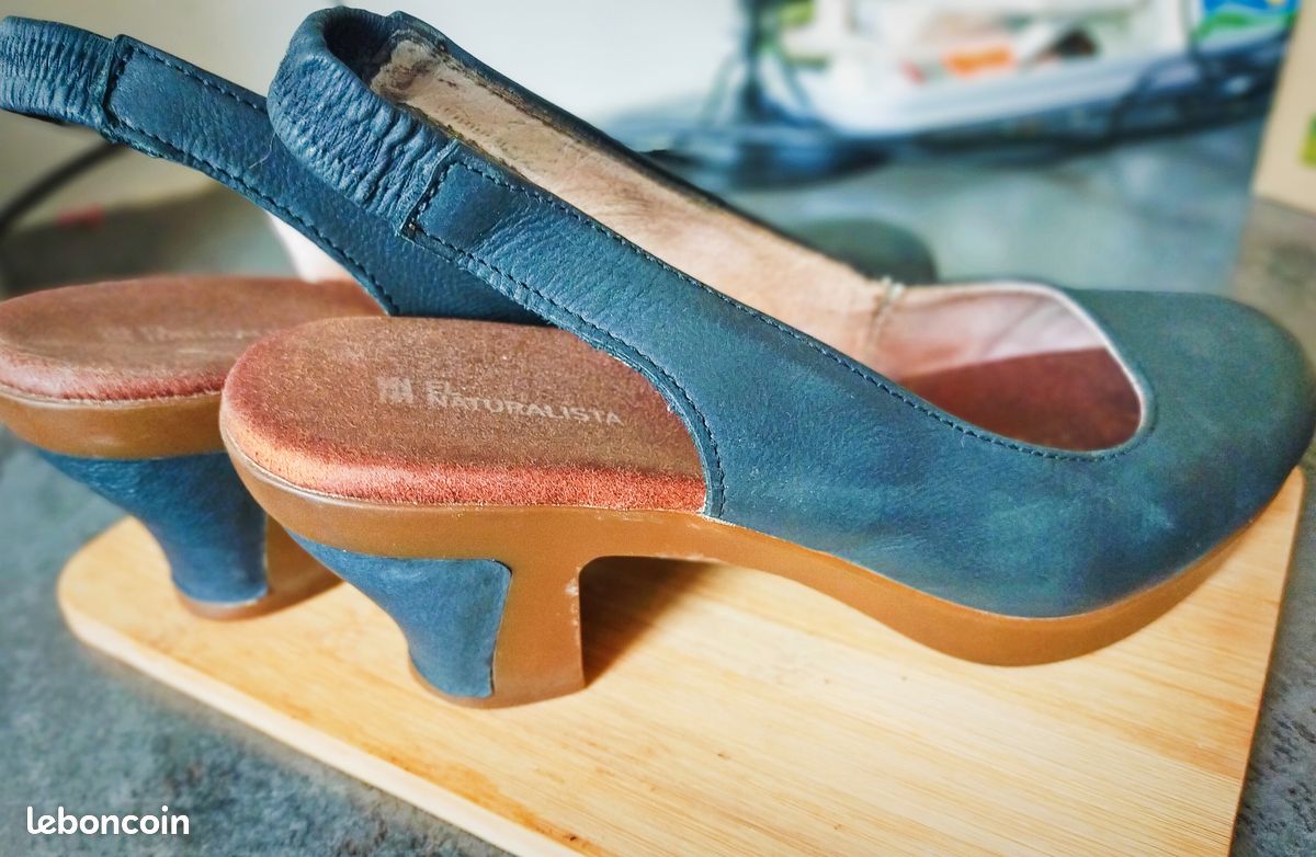 Escarpins bleus El Naturalista à bride arrière Chaussures