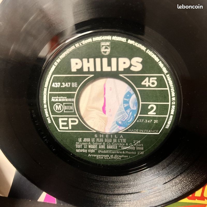 Sheila - Adios Amor - Vinyl 45 t (image 4)