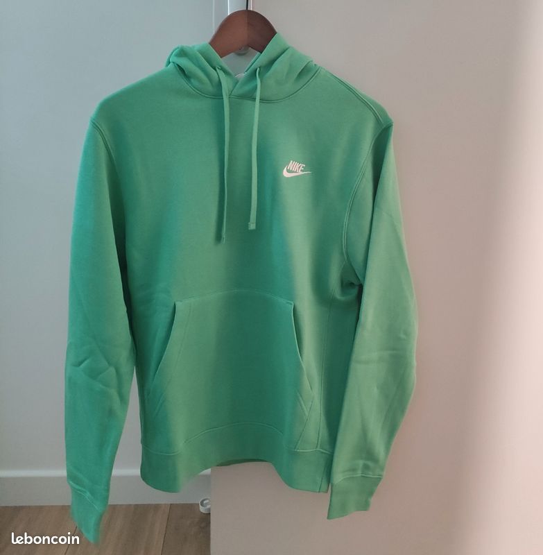 Sweat capuche hoodie Nike vert menthe (taille xs), neuf avec