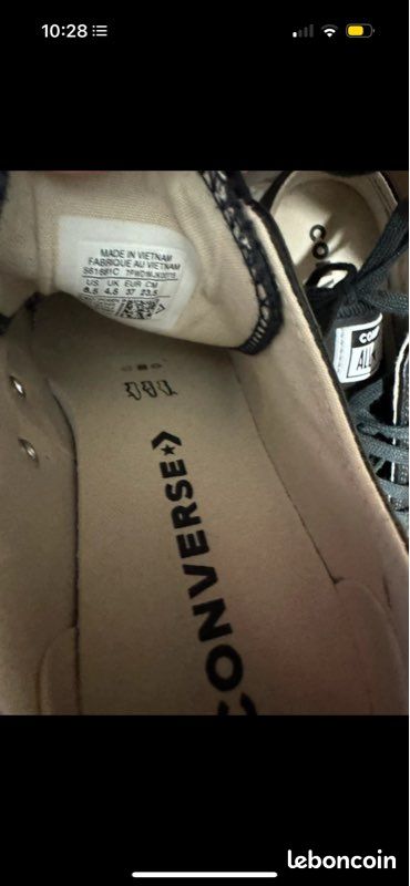 Converse noir et blanche taille 37 (image 3)