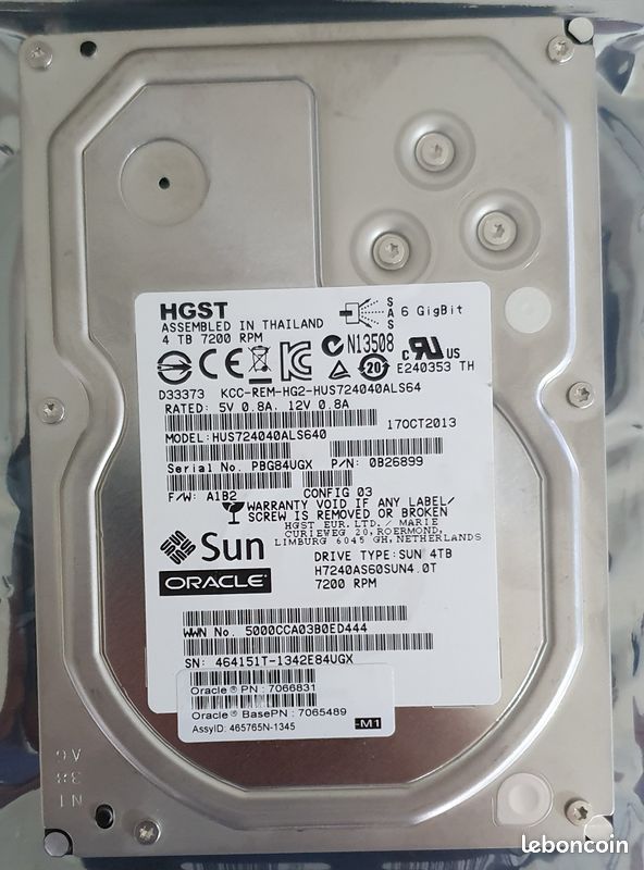 Disque dur hgst sun 4to SAS (image 3)