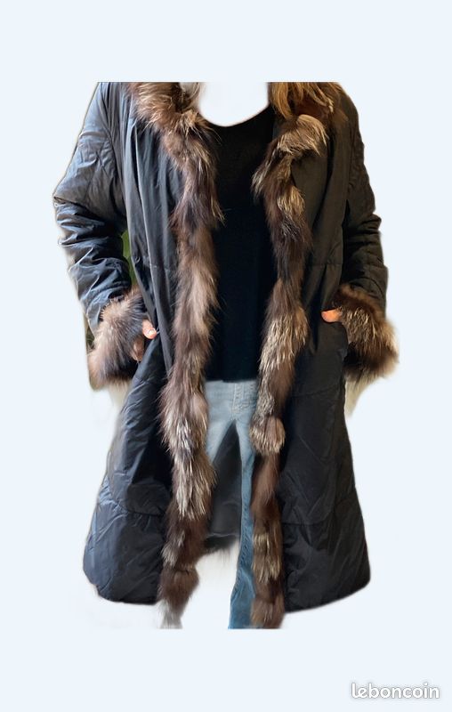 Manteau noir Adolfo Dominguez (image 1)