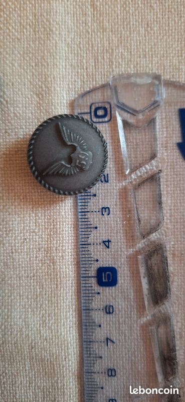 10 boutons gris 25 mm pour manteau (image 2)