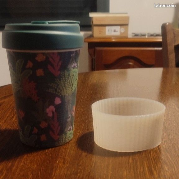 Mug à emporter motif floral (image 2)