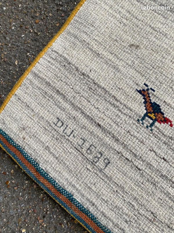 Tapis persan Gabbeh avec motifs ludiques 240x170 (image 5)