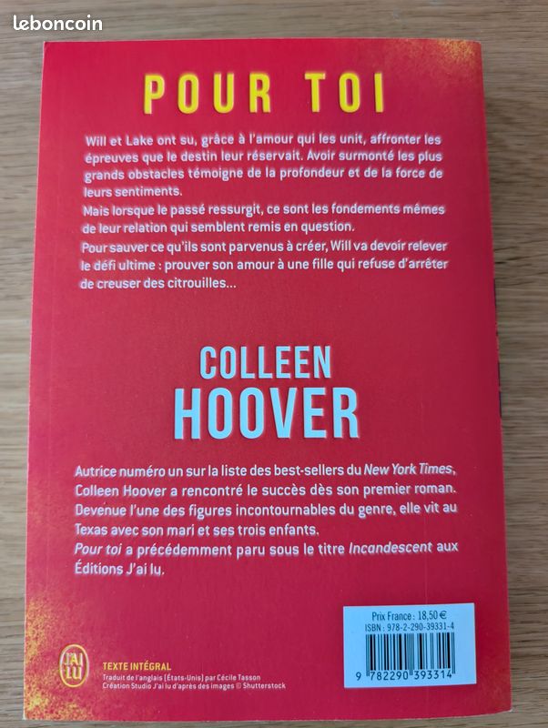Livre Colleen Hoover Pour Toi (image 3)