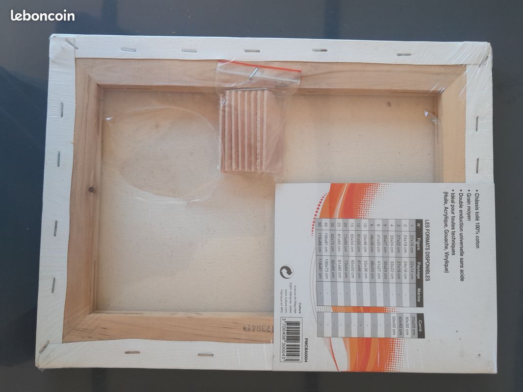 Lot de 3 chassis toile peinture (image 8)