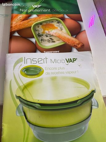 Tupperware Micro Vap' violet complet avec livre et livret de recettes -  Arts de la table