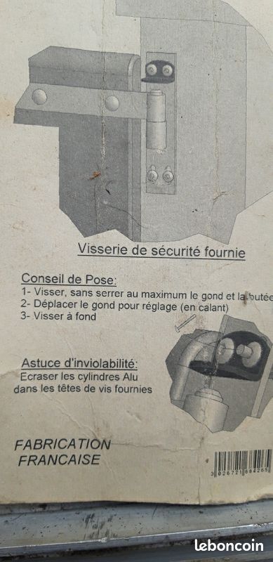 6 gond ○16 anti degondage neuf (image 3)