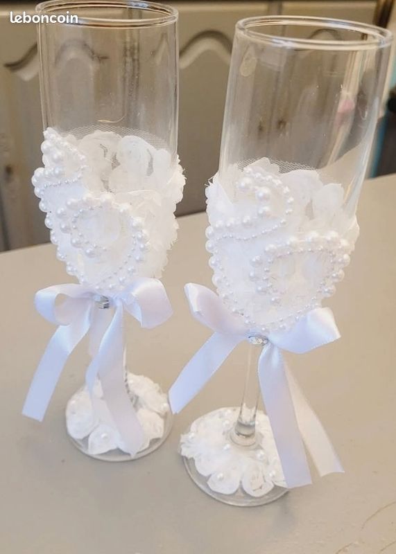 Lot De 2 Flûtes à Champagne Miss Piggy – Cristal Deplomb Made In USA