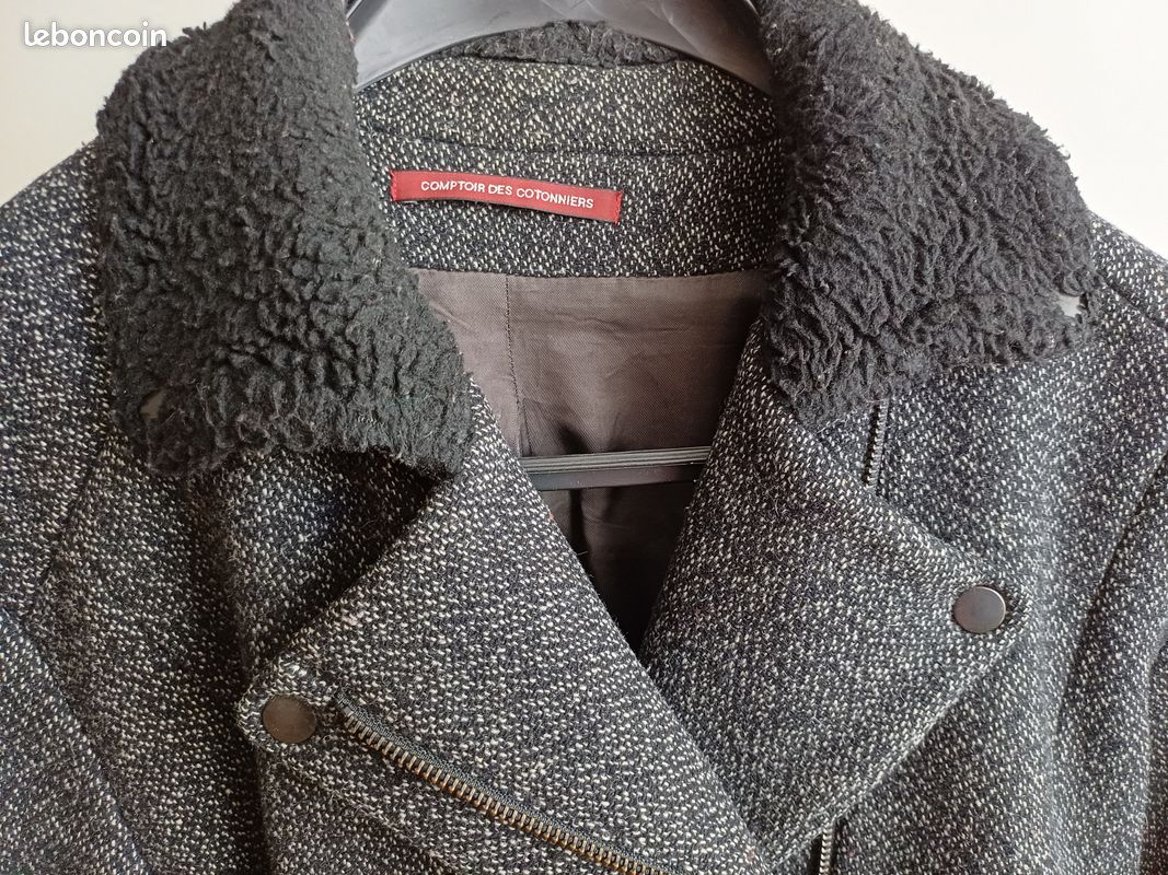 Manteau Court Comptoire Des Cotonniers Manteau Wardrobe Collection