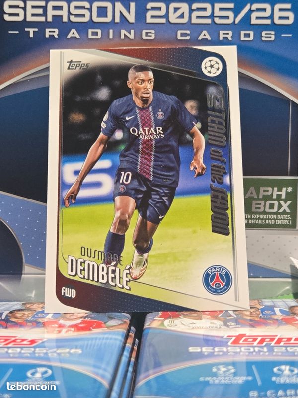Carte Collection FIFA Club World Cup FE 2025 #466 Ousmane Dembélé (PSG) - Foil, Imprimée Auto, Excellent état
