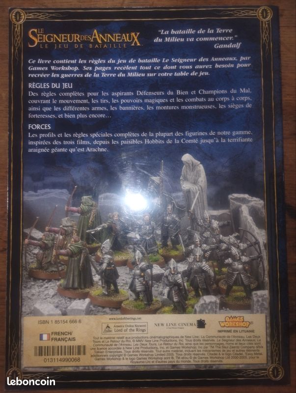 Livre de regles le seigneur des anneaux (image 2)