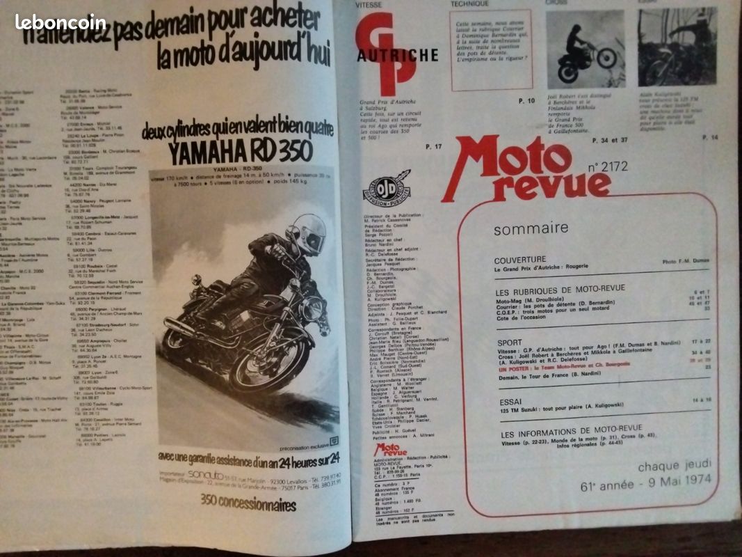 Moto Revue No 2172 05/1974 (image 3)