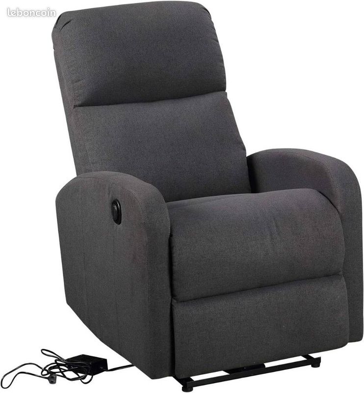 Fauteuil électrique inclinable. Inclinaison électrique et Repose-Pieds -NEUF- Livraison gratuite (image 1)