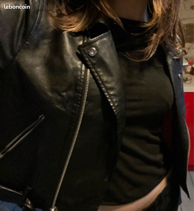 Veste en cuir Jennyfer (image 2)