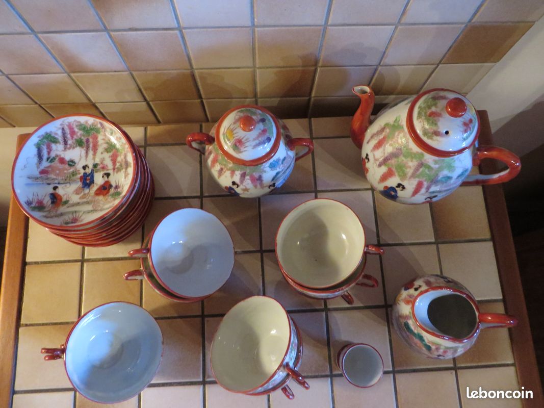 Service à café/thé japonais en porcelaine fine (image 3)