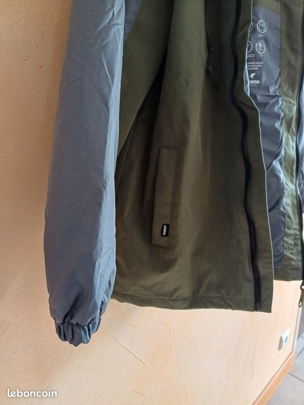 Veste 3/4 doublée gris/kaki Joma L (image 5)
