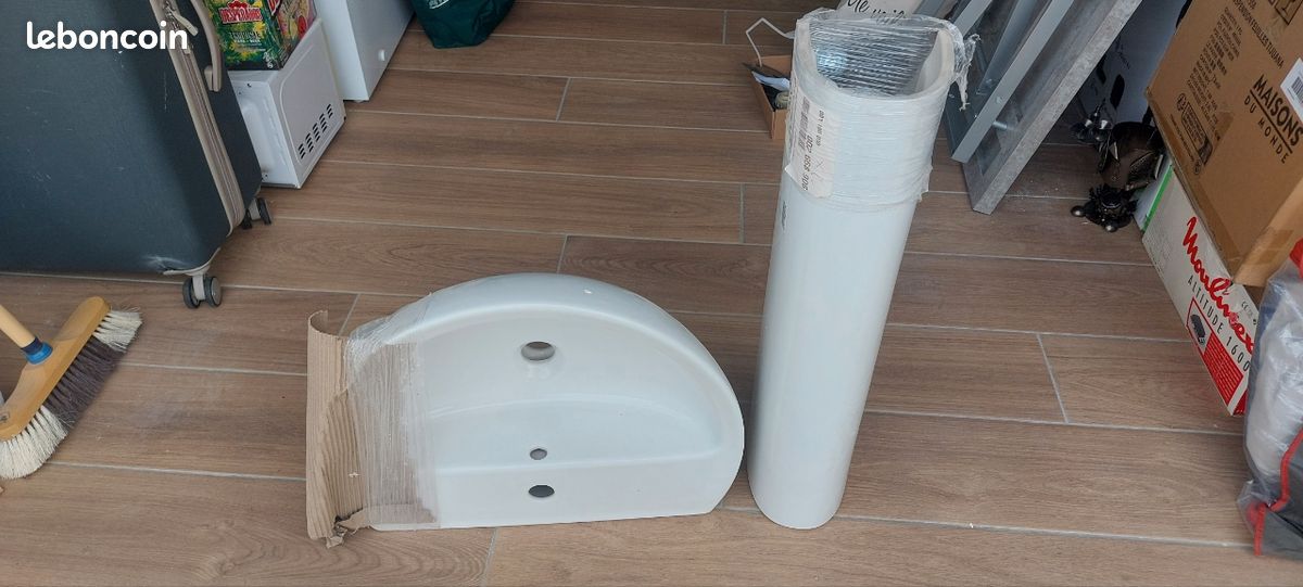 Vasque simple et colonne (image 1)