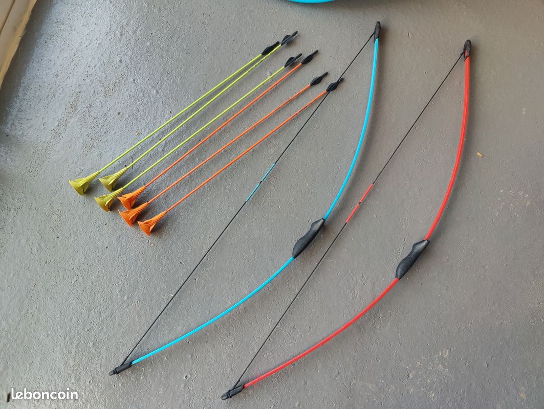 Arc Recourbé ILF TOPARCHERY 62" - Kit Avec Flèches Carbone, Plumes Réelles, Droitier