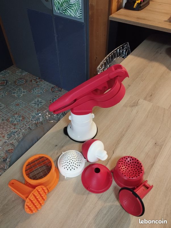 Adaptachef coupe frites 15mm+presse purée+presse agrumes tupperware (image 1)