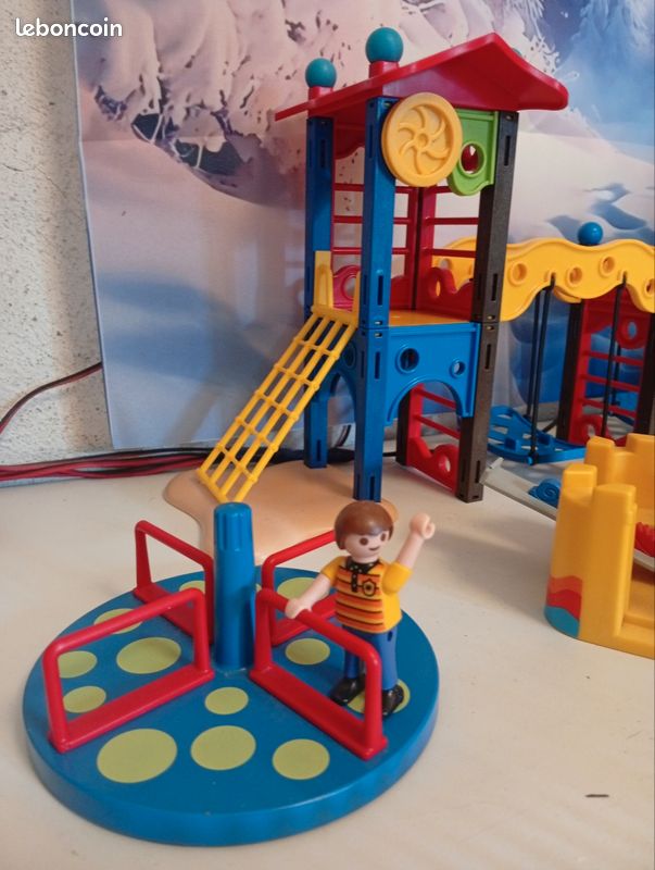 playmobil , parc de jeux ancien , occasion