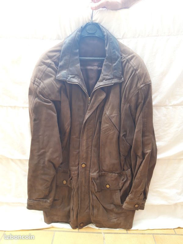 Divers veste cuir bonne état homme (image 7)
