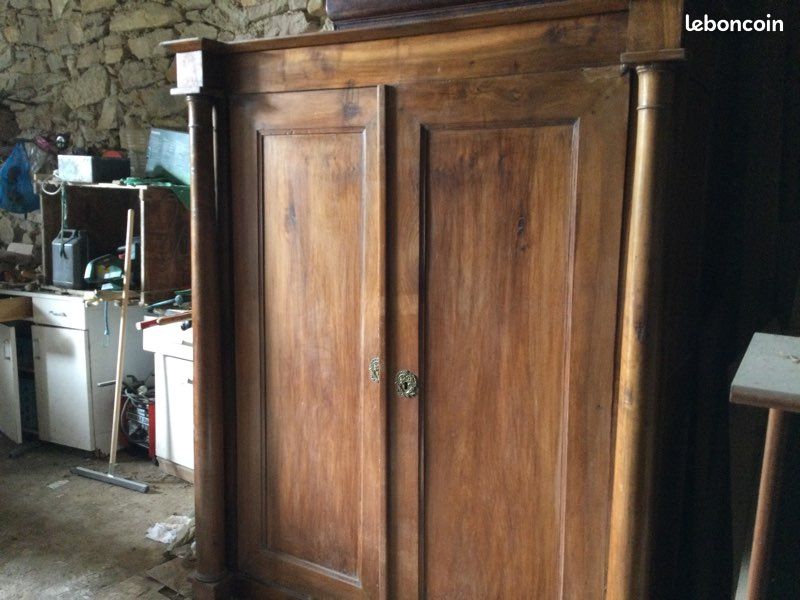Bibliothèque ou armoire ancienne époque empire (image 4)
