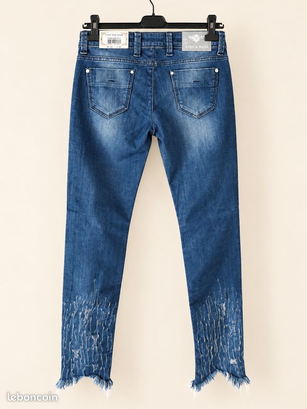 Jean bleu Cipo & Baxx – 91 % coton – Taille 38 – Neuf (image 2)