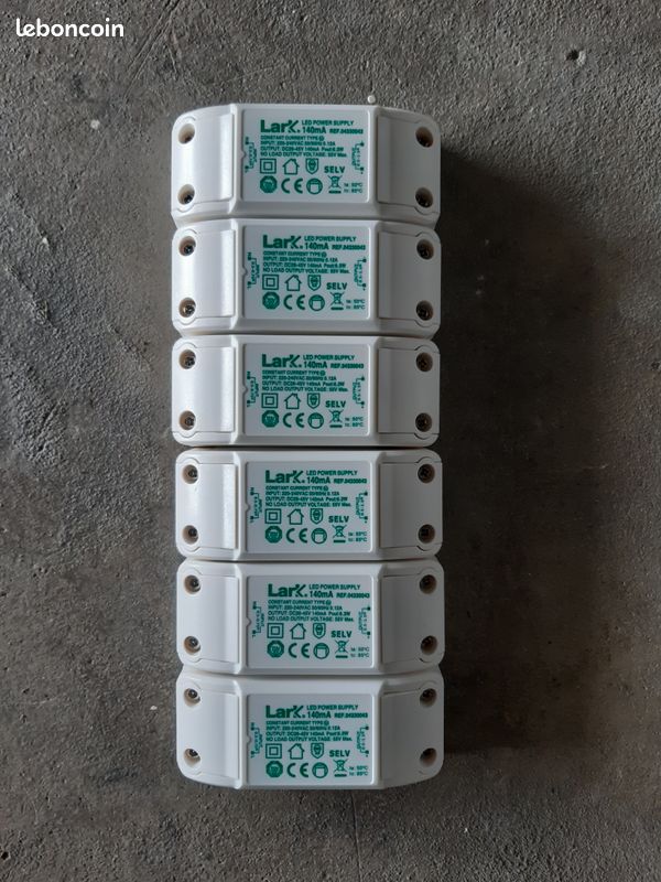 Lot de 6 transformateurs pour lumière à LED (image 1)