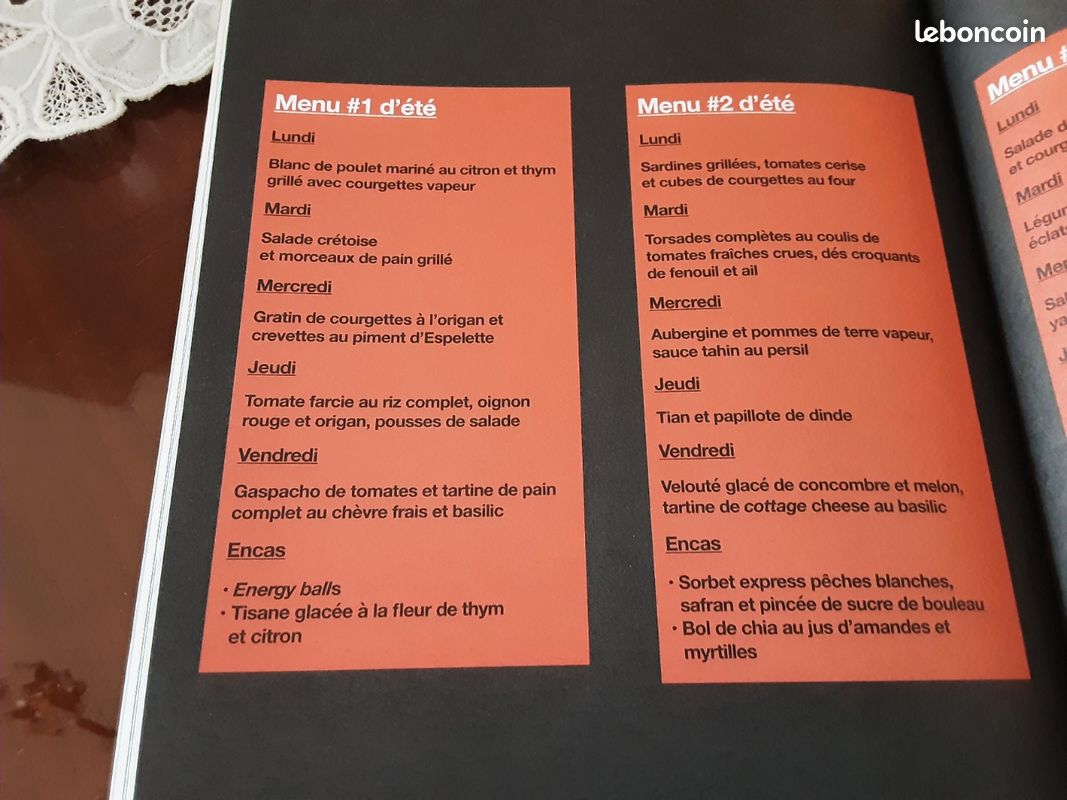 SPECIAL RÉÉQUILIBRAGE ALIMENTAIRE VALIDE PAR UNE NUTRITIONNISTE 2 H de CUISINE POUR TOUTE LA SEMAINE VENDU 8e50 ACHETE 24E 95 EN PARFAIT ETAT (image 13)