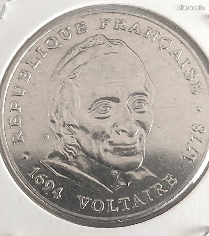 5 Francs Voltaire de 1994 – Pièce française commémorative (image 2)