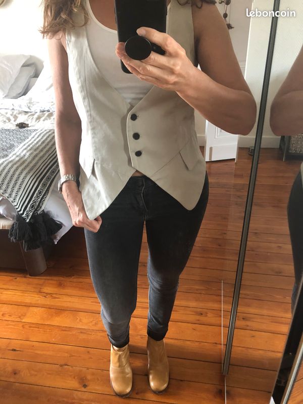 Gilet Zara beige (image 1)